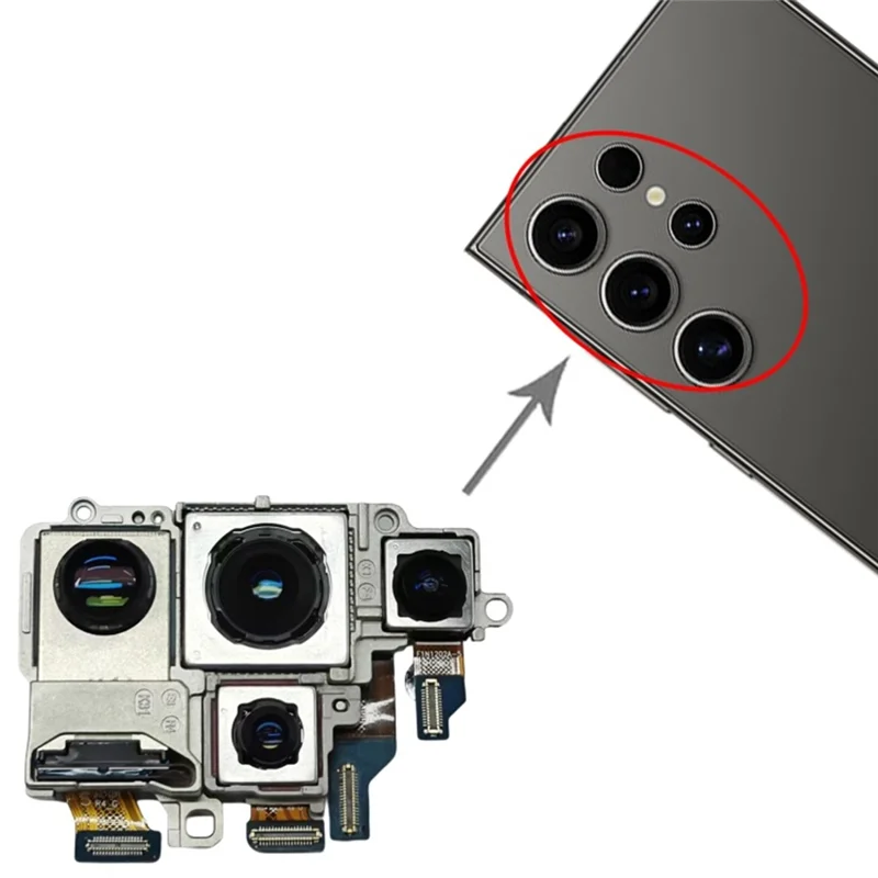 

Flex Cable Rear Wide Front Camera Module Back For Galaxy S24 Ultra 5G S928 All Set