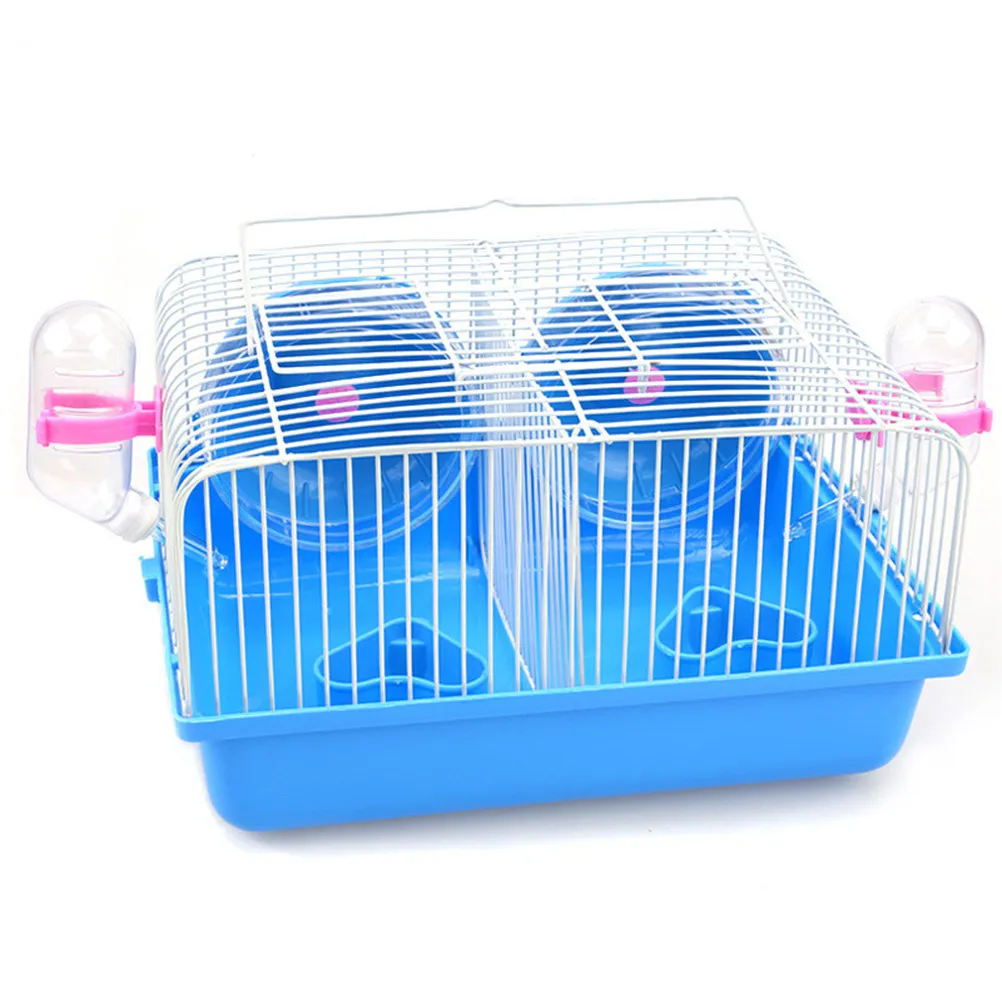 

Hamster Cage with Fighting Isolation Design Premium Plastic and Iron Wire Material Multi Functional Pet for Small Animals