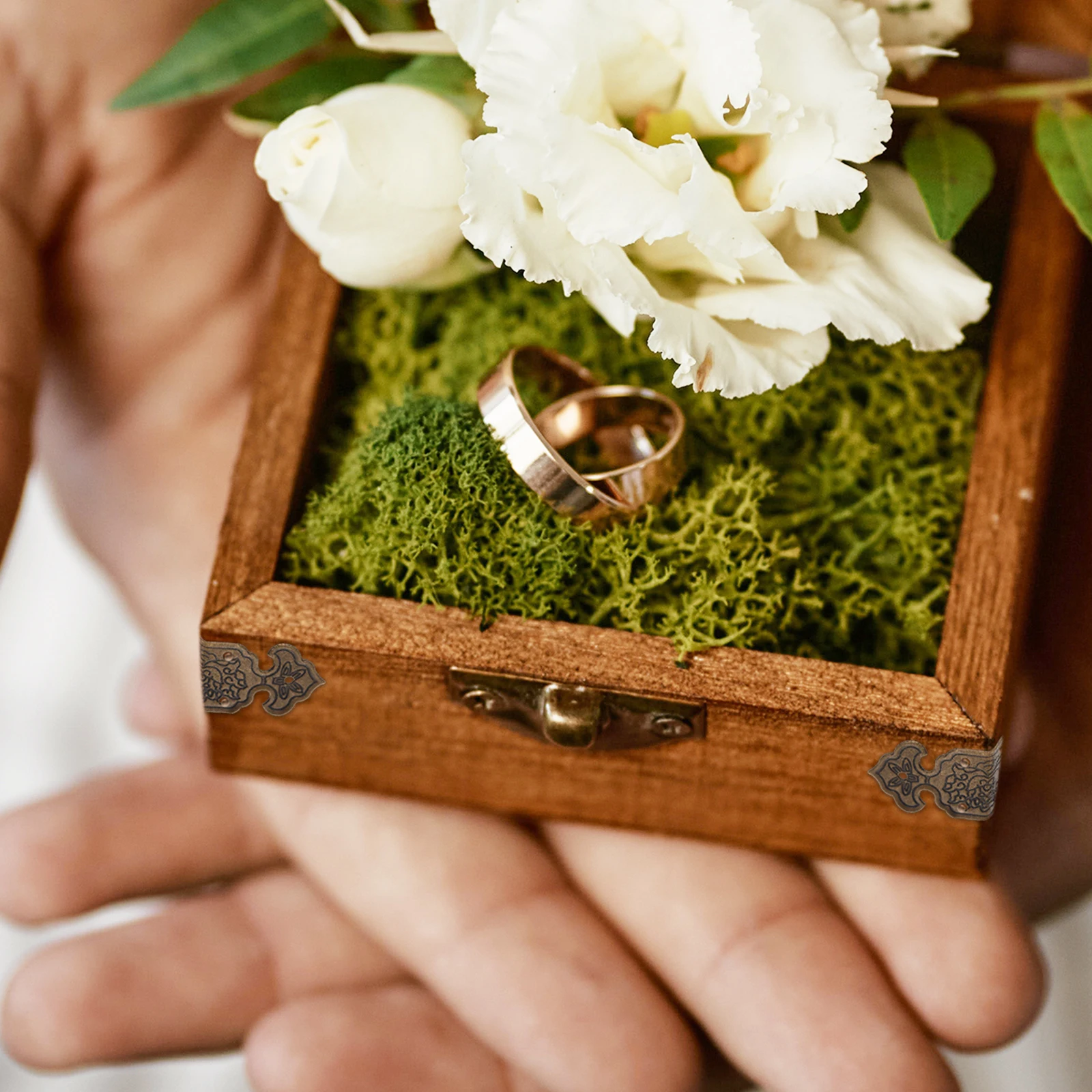 Protezioni angolari per scatole vintage in ottone da 10 pezzi Protezione decorativa retrò per custodia regalo per gioielli in legno Protezione di sicurezza