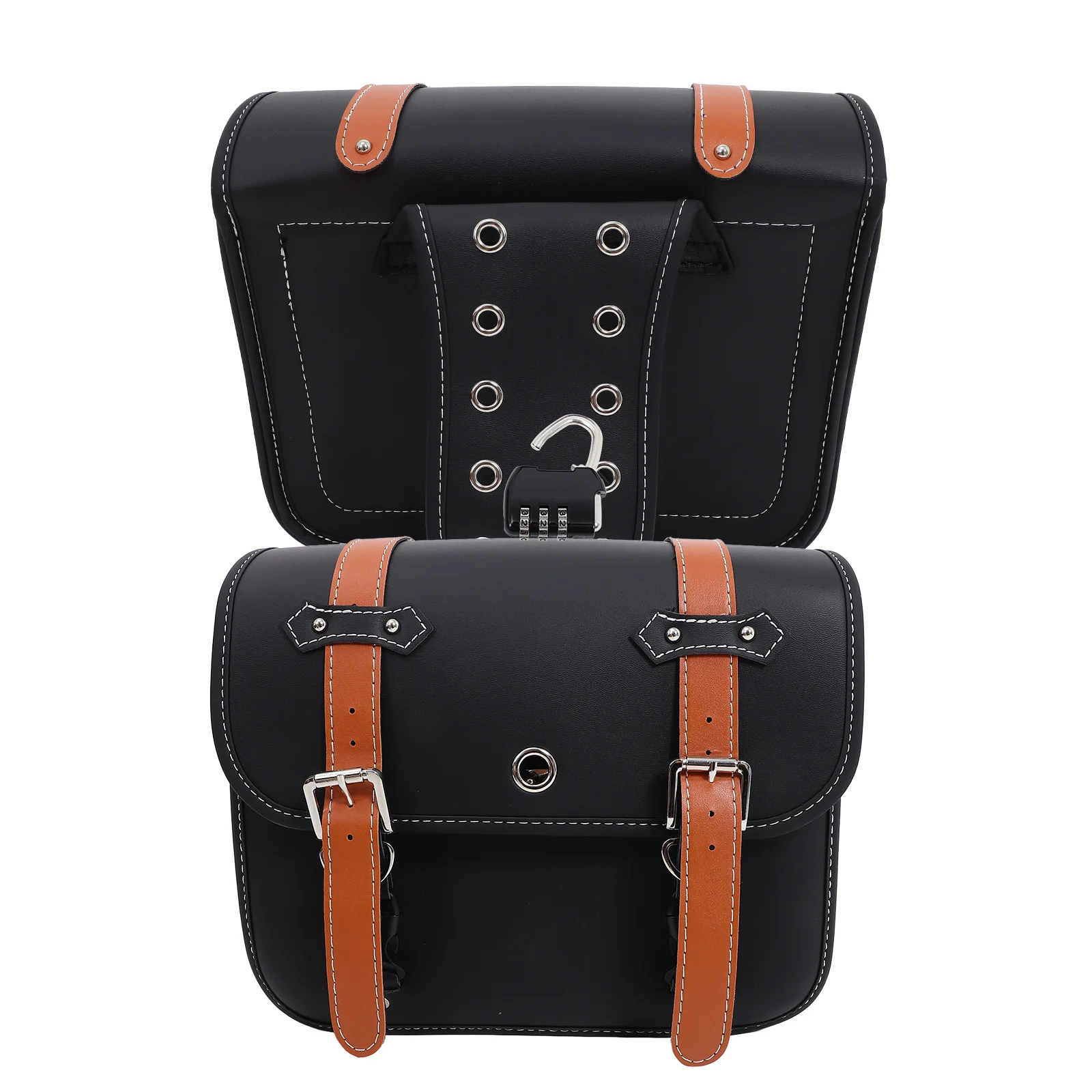 

2Pcs Motorcycle Bag Universal Side Tool Bags Front Fork Saddlebag Weatherproof Storage Large Capacity Motorcycle Bag