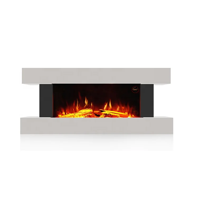 High Quality 52'' Indoor Fashion Fireplace Wall Mounted With Led Light Flame Effect