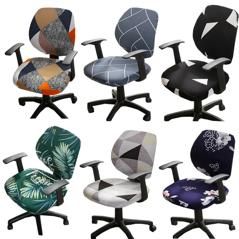 Elastic Computer Chair Cover Stretch Office Chair Cover Removable Slipcover Without Armrest Housse De Chaise