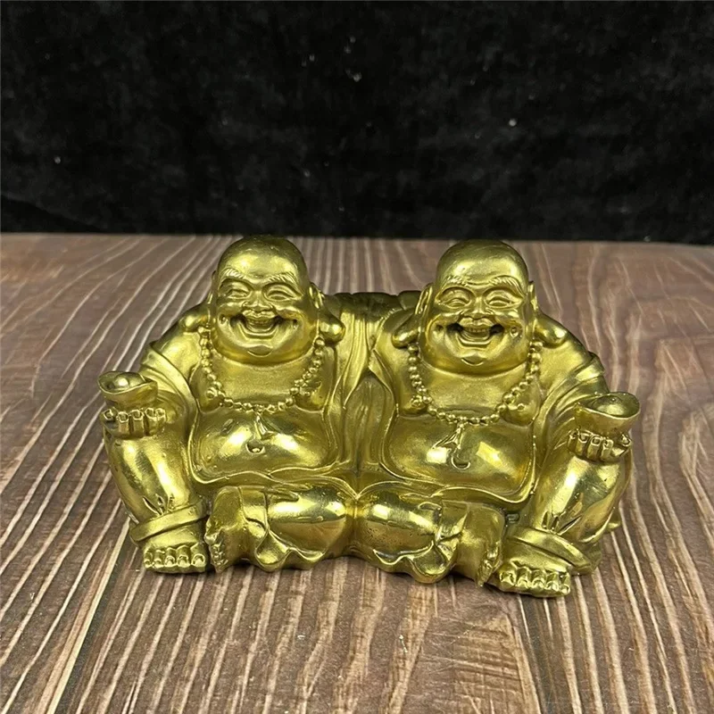 

Brass Maitreya Buddha car ornaments, brother two good car ornaments, car crafts ornaments