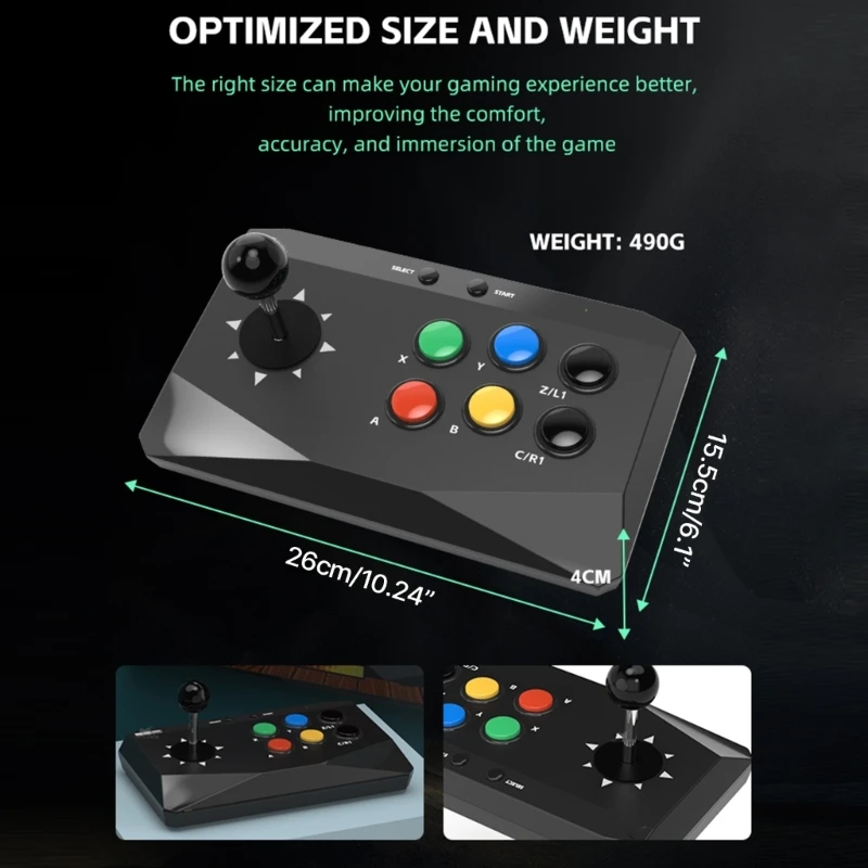 

Arcade Fight Stick Joystick for TV PC Video Game Console Gamepad Controller Arcade Joystick Mechanical Keyboard