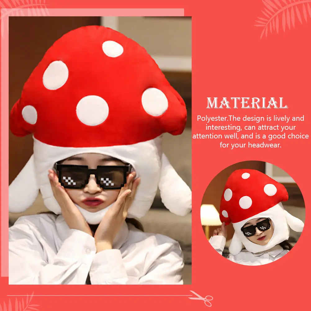 

Mushroom Hat Lightweight Exquisite Cosplay Costume Photography Party Favors Headgear Charming Cute Mushroom Cap for Women Men
