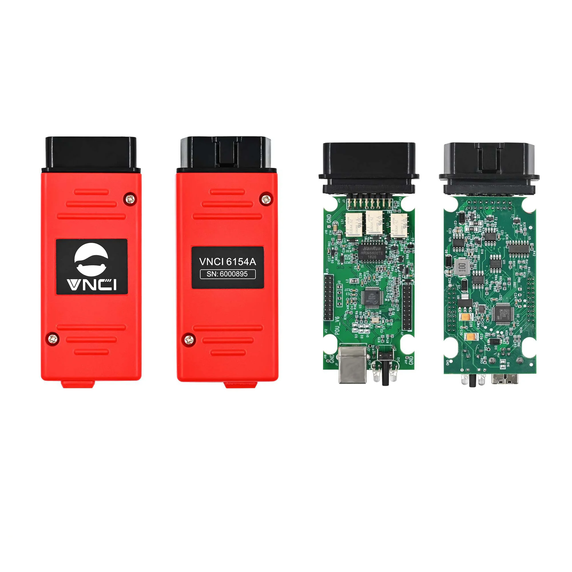 

VNCI 6154A supports CAN FD DOIP protocol online upgrade OBD2 diagnostic test tool