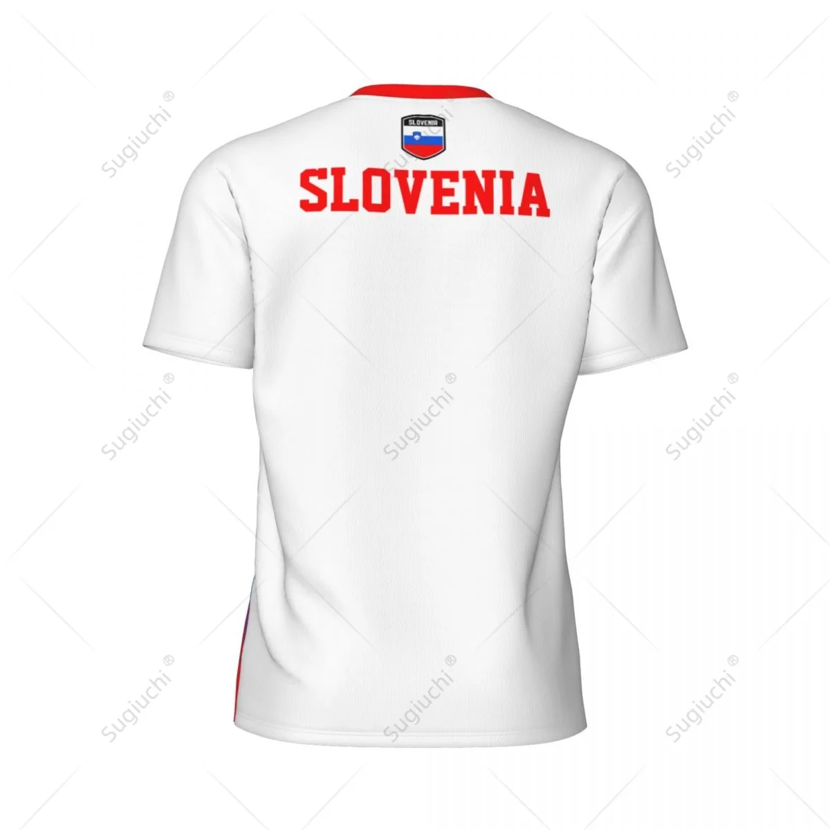 Exclusive design Slovenia Flag Grain 3D Printed Men For Running Bike Soccer Tennis Fitness Sports tshirt Mesh Fans Short T-shirt