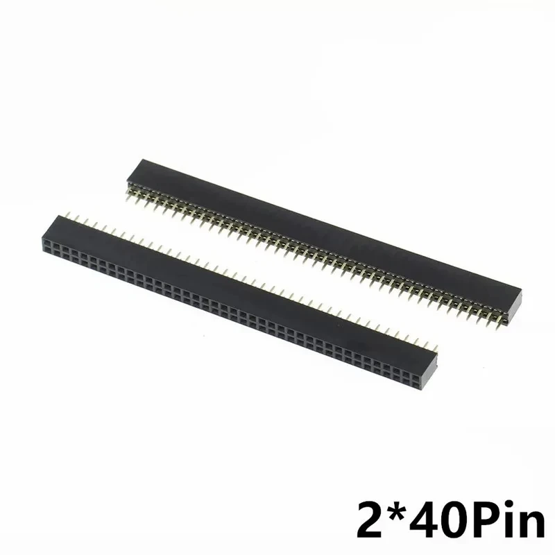 10PCS 2.54mm Pitch Dual Row Female Socket 2*2P/3/4/5/6/7/8/10P/12P/20P/40P Plastic Height 8.5