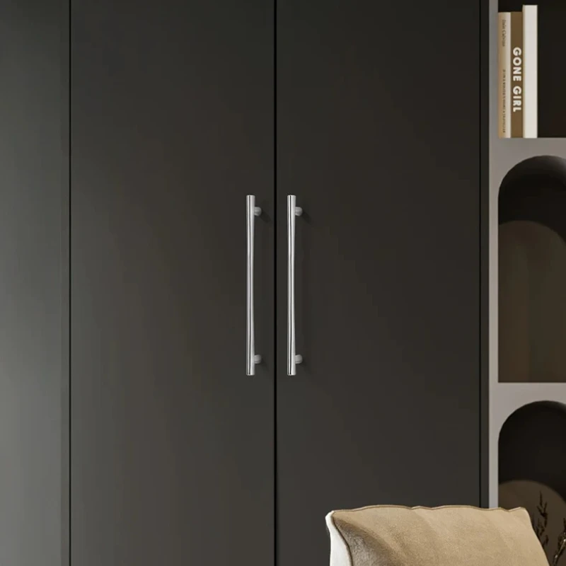 Glänzend Silberne Schubladenknöpfe Küchenzubehör Kleiderschrank-Griffe Kommode-Möbelgriff Schlafzimmer-Schubladen-Türgriff – Detail 6