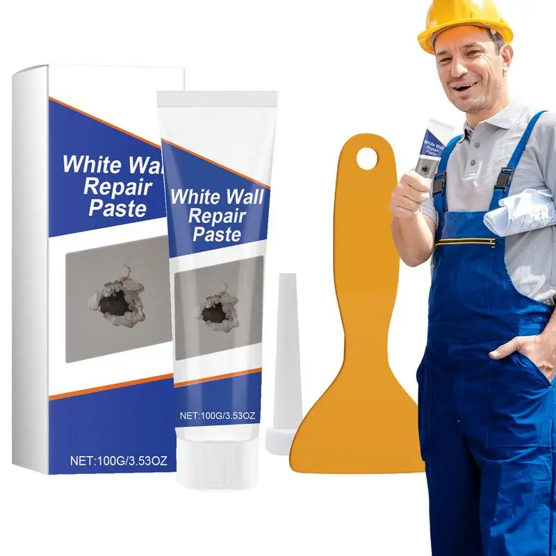 Kit de reparo de parede com raspador, Agente de reparação para casa, Parede Gesso Dent, Preenchimento De Furo De Superfície