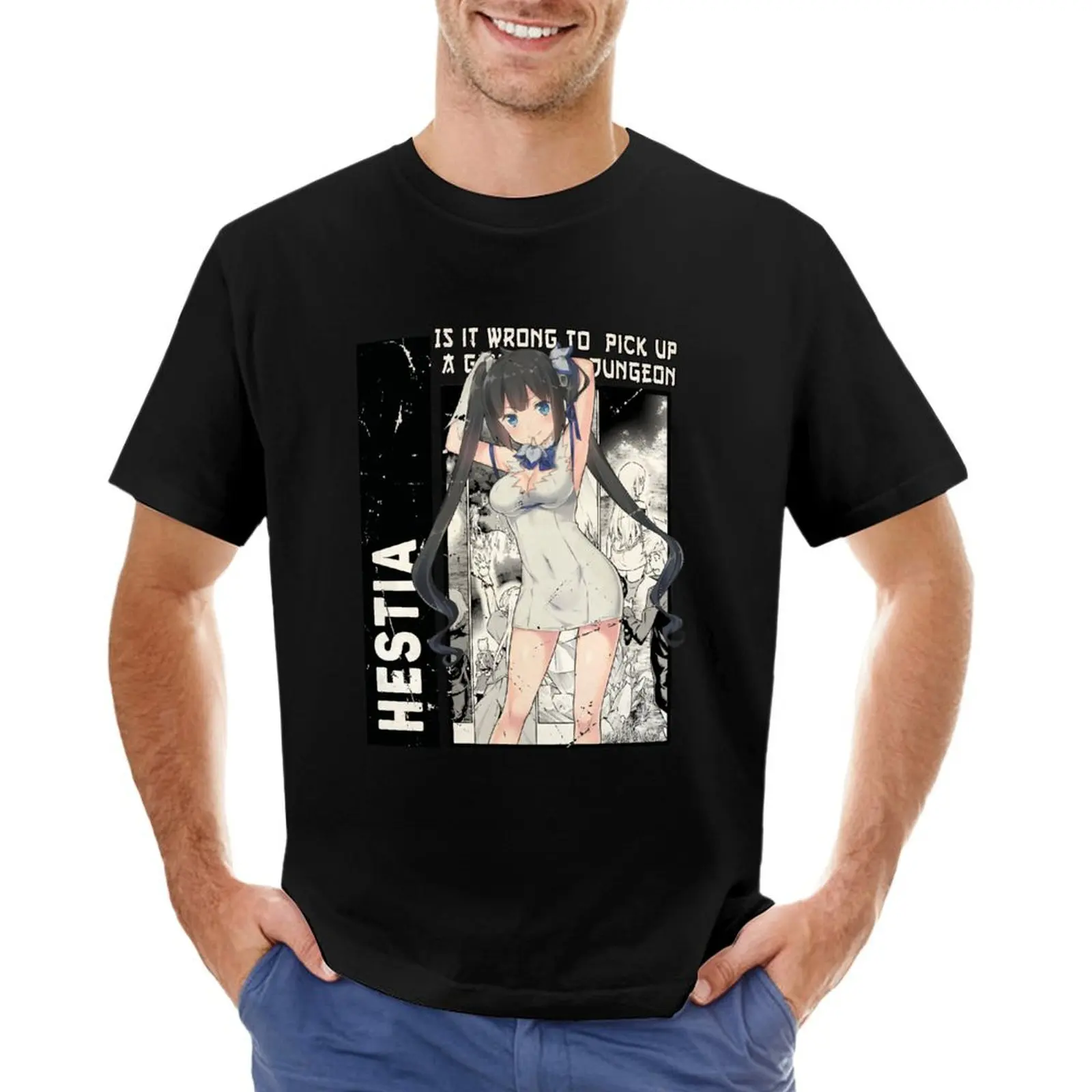 Hestia, Danmachi T-Shirt cotton graphic tees shirts graphic tee man t shirt graphics plain white t shirts men