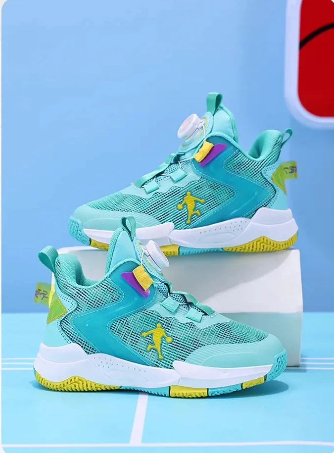 

Брендовые баскетбольные кроссовки для детей, кроссовки с нескользящей подушкой, баскетбольные кроссовки для мальчиков, спортивная обувь, удобная детская обувь