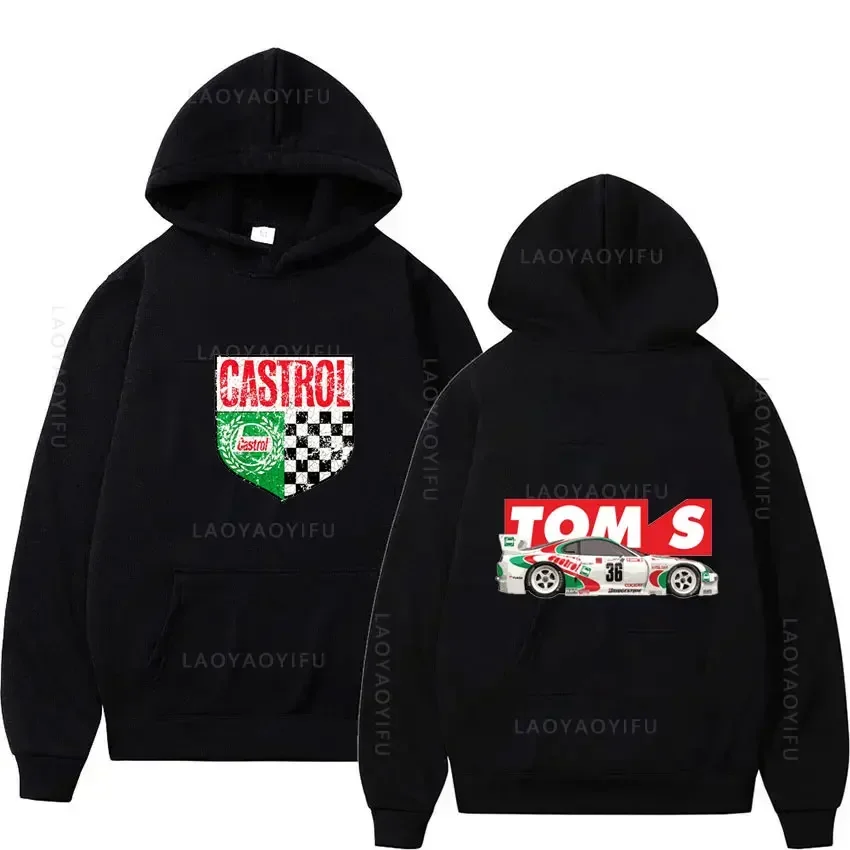 

Castrol TOM'S Supras Racing Car Hooded Shirt Y2k Hoodie Sweatshirts for Men Graphic Sweatshirt Hoodies Essentials Men's Clothing