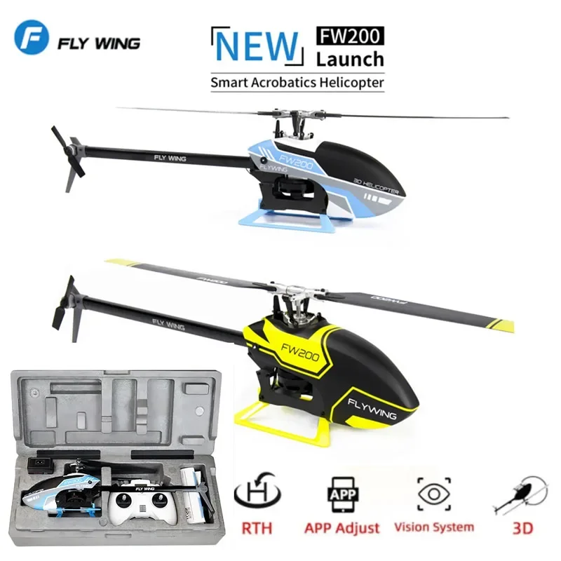 Flying Wing Fw200 6ch Remote-Controlled Single Propeller 3d Stunt Brushless Model Helicopter H1 Self Stabilizing Gps