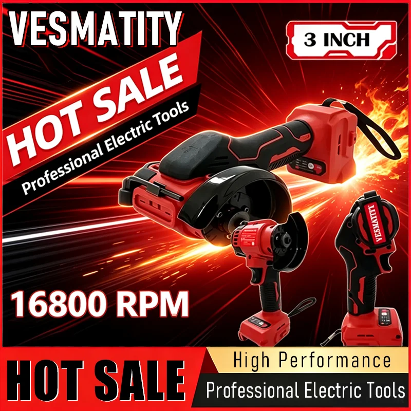 2026 3in brushless mini grinder 4in1 cut grind polish trim cordless design fits M18 battery compact but powerful performance
