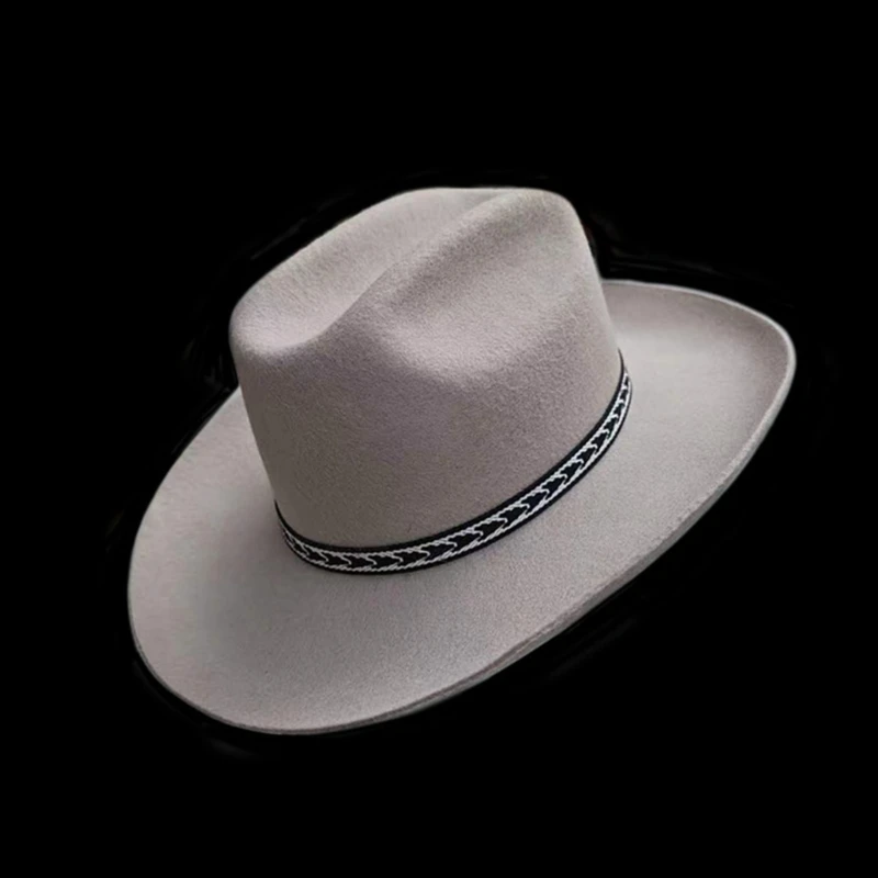 Cowgirl Hat for Men Women Parties and Daily Wear, Wide Brimmed Cowgirl Hat Western Cowgirl Hat for Women Men Drop shipping