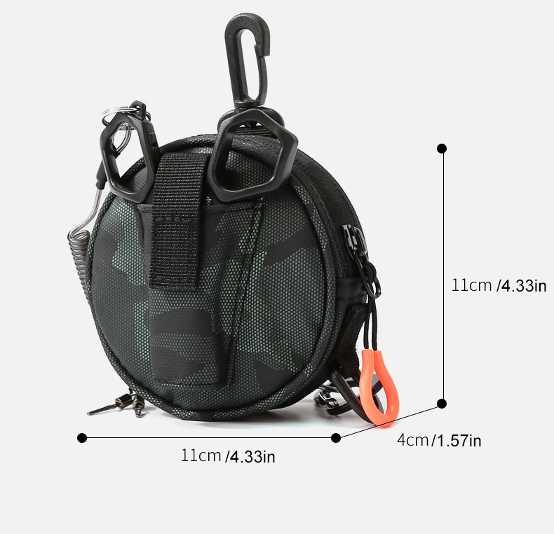 Taktische Molle Tasche Angelschnur Hängen Tasche mit Köder Zangen Halter Mini Brieftasche Karte Schlüssel Pack Camping Wanderung Jagd Geldbörse – Detail 1
