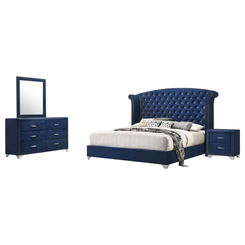 

Kennedy Pacific Blue 4-Piece Eastern King Bedroom Set