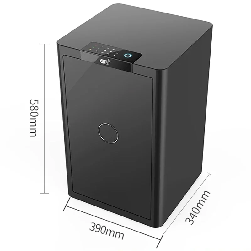 OYLP Safe Home Office Smart Anti-theft Bedside Table Small 60CM Fingerprint Unlock Thickened All-Steel