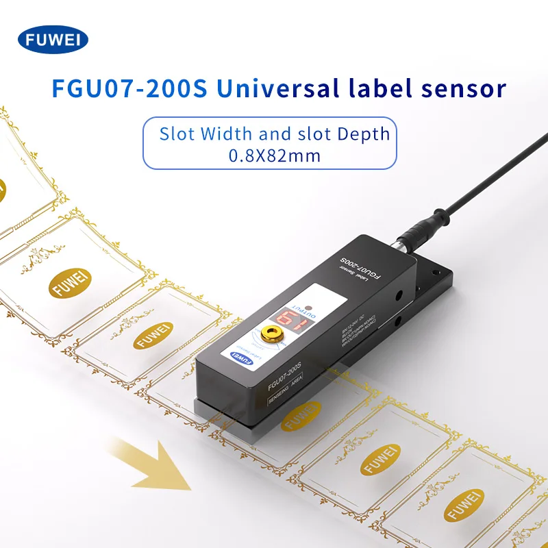 

FUWEIFUG07-200S Semi-Automatic Rotating Labeling Machine Flat Side Sensor 0.2mm Positioning Accuracy 5kHz Switch Frequency