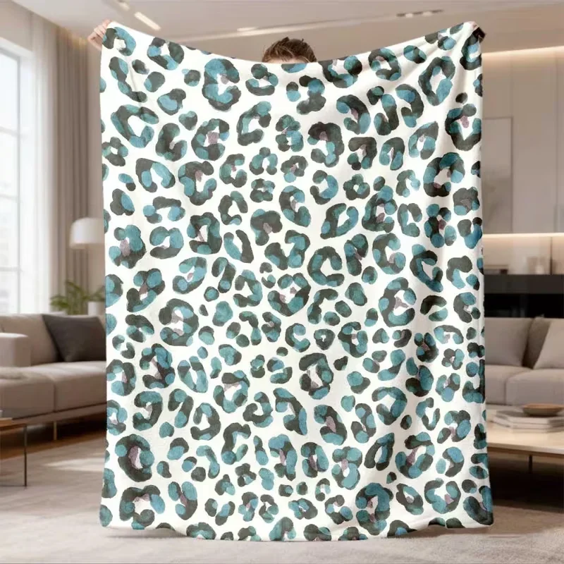 Hot Pink Zebra Stripe Camo Blanket Fashion Animal Print Soft Warm Throw Blanket Sofa Bed Trendy Room Decor Modern Home Blanket