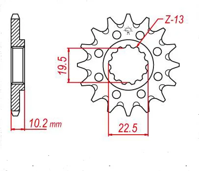 520 13T 14T 15T Front Sprocket for Suzuki Off Road DR250 90-95 RM250 82-12 RMX250 89-01 DR350 90-99 DR-Z400 DRZ400 00-07