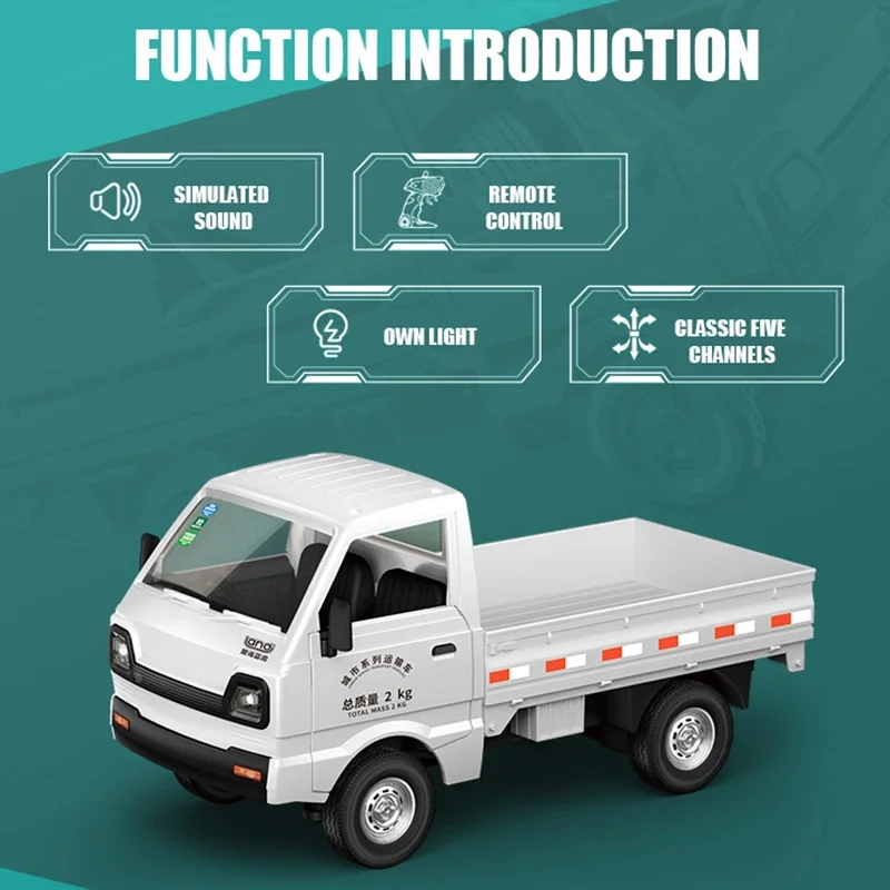 RC Truck Drift Car 2.4G Remote Control transport vehicle Cars Trucks with door open lights sounds Toys for Boys Kids Children