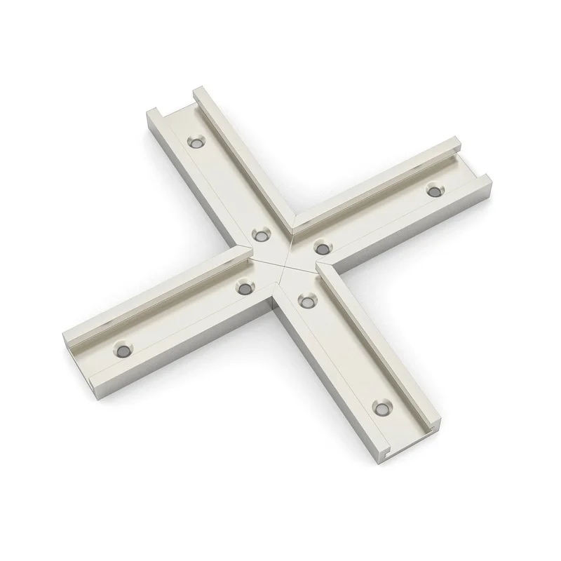 Woodworking Chute T Slot Cross Connector Track Miter Gauge Guide Rail Circular Saw Flip Table Table Track Intersection Parts
