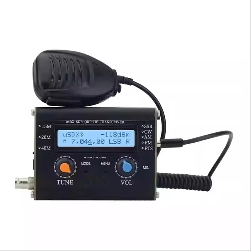 5W Usdx SDR QRP Transceiver QCX-SSB To SSB 3-Band All Mode HF Transceiver With Handheld Microphone