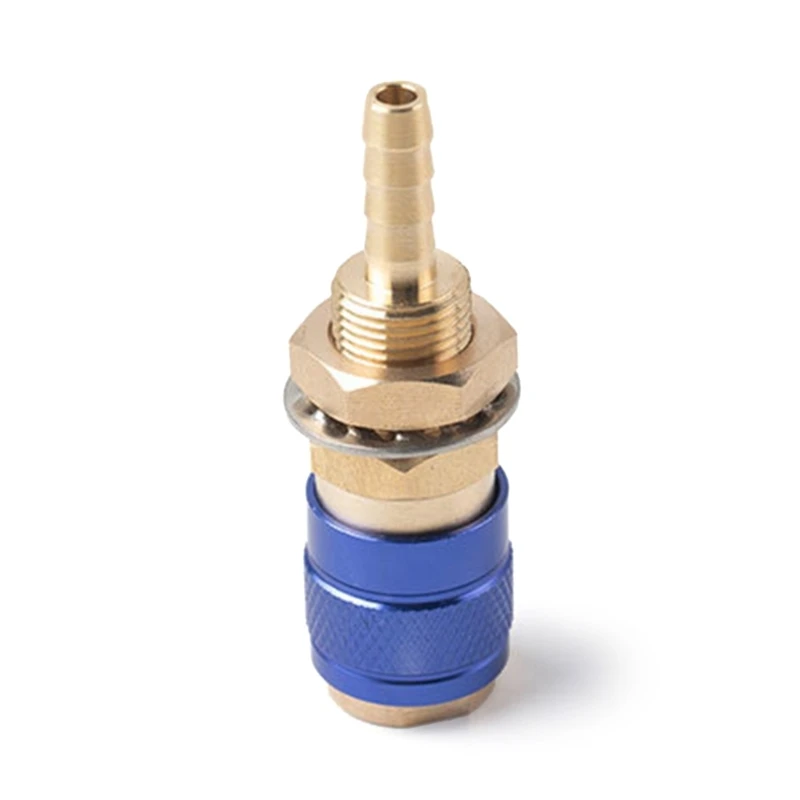 Watergekoelde Gas Adapter Snelkoppeling Fitting Connector Solderen Voor MIG \ TIG Lastoorts Levert 6mm 8mm dropship