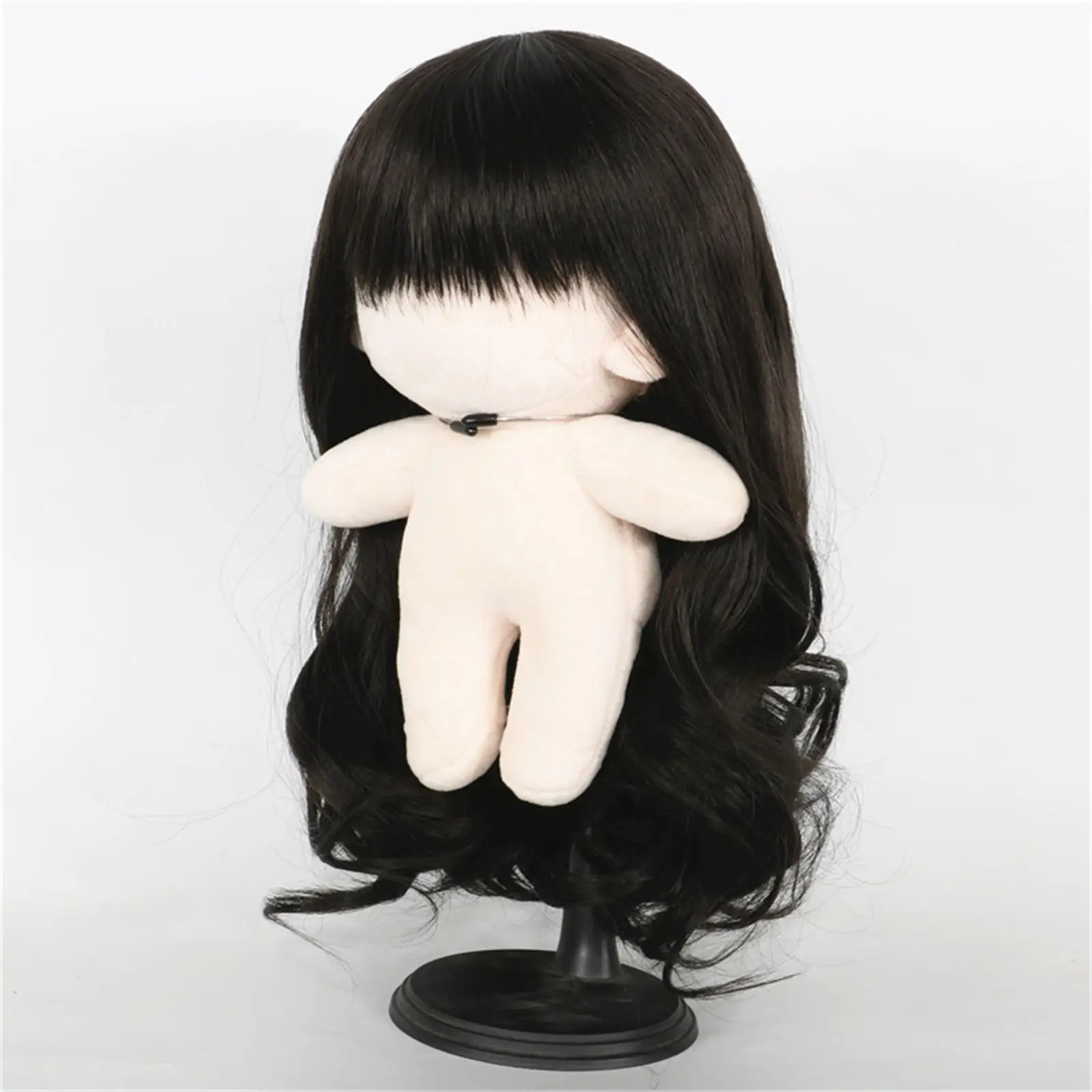 Curly Hair Wig Cover Cotton Doll Toy High Temperature Silk Wig Handcraft Doll