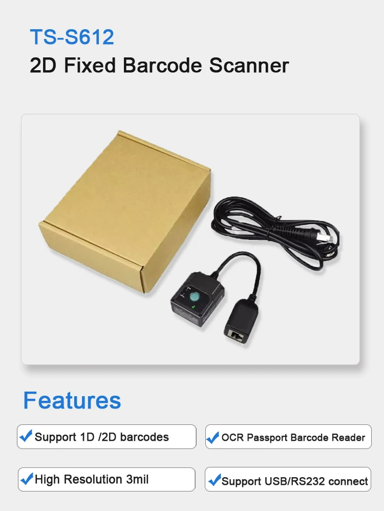 Leitor de cartão do passaporte do módulo 2D do varredor do código de barras, IP54, 2D, 1D