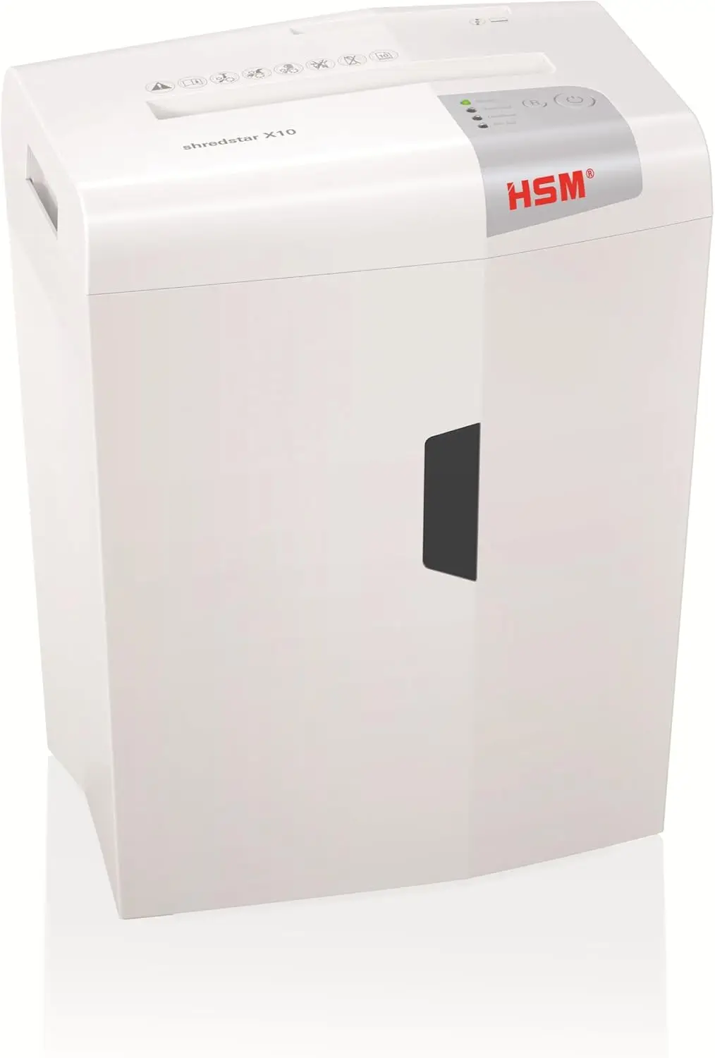 Cross-Cut Paper Shredder, Manual Feed, 10-Sheet Capacity