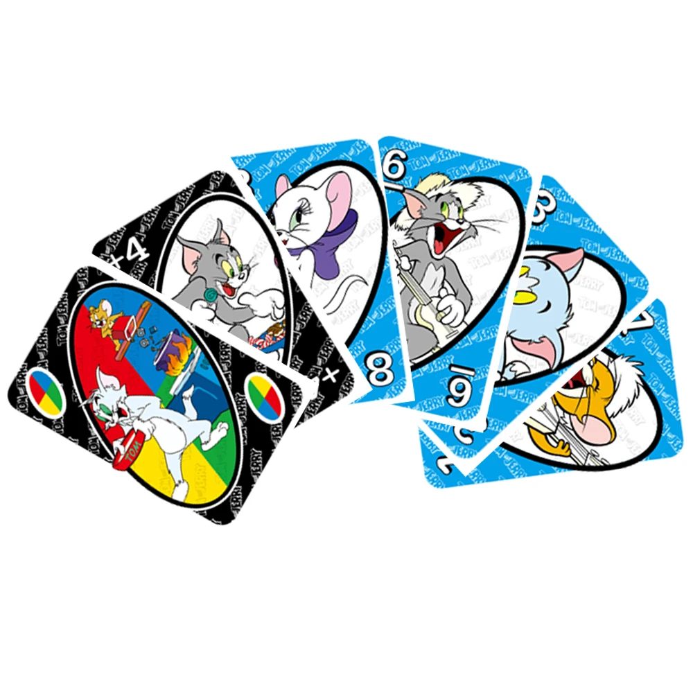 Anime UNO Games TOM AND JERRY Card Game Family Funny Entertainment Board Game Poker Cards Game Gift Box