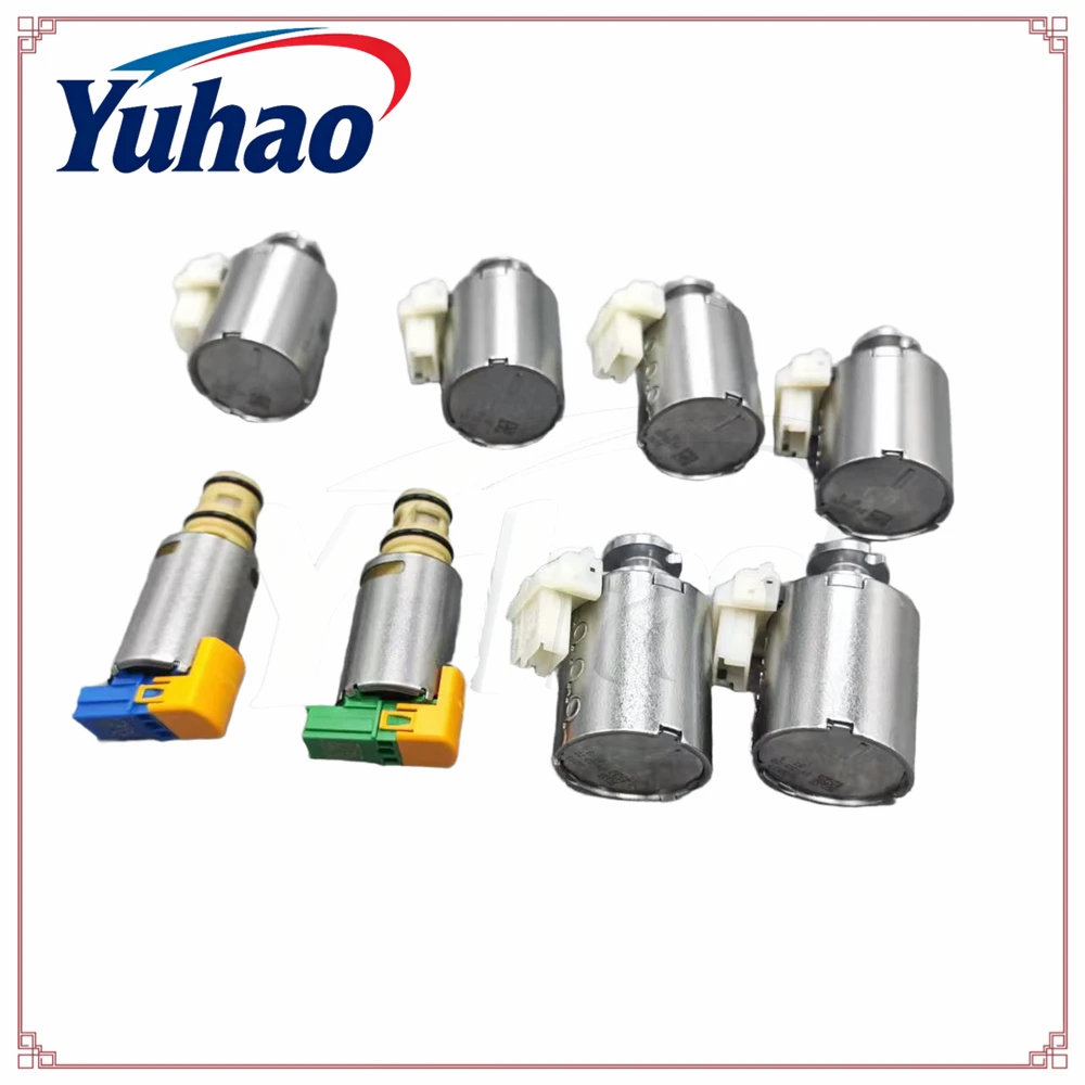 10R60 10R80 New Transmission Solenoid Valve 8-Piece Set Suitable for Ford F150 Explorer Lincoln Raptor Mustang 2.3