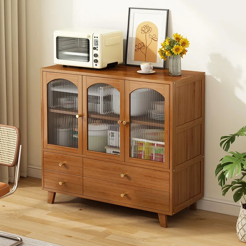 Meuble de Rangement pour Buffet, Planche Latérale, Maison à Roulettes, Ensembles de Cuisine