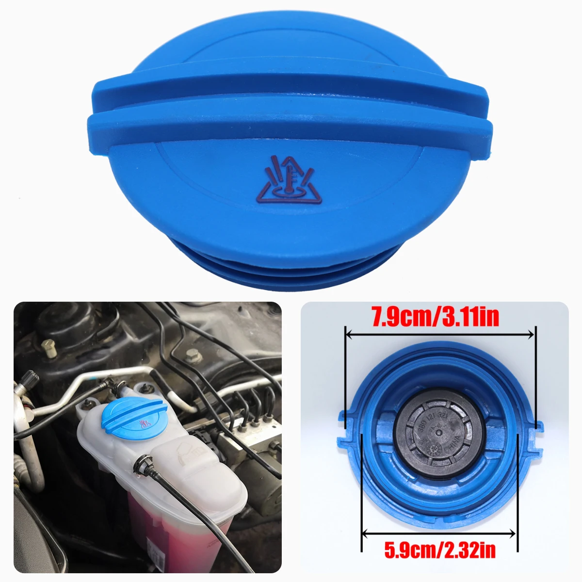 

Expansion Tank Cap for Audi RS6/RS6 Plus/Avant Quattro 4G Engine Coolant Recovery Lid Seal Header Overflow Reservoir Radiator