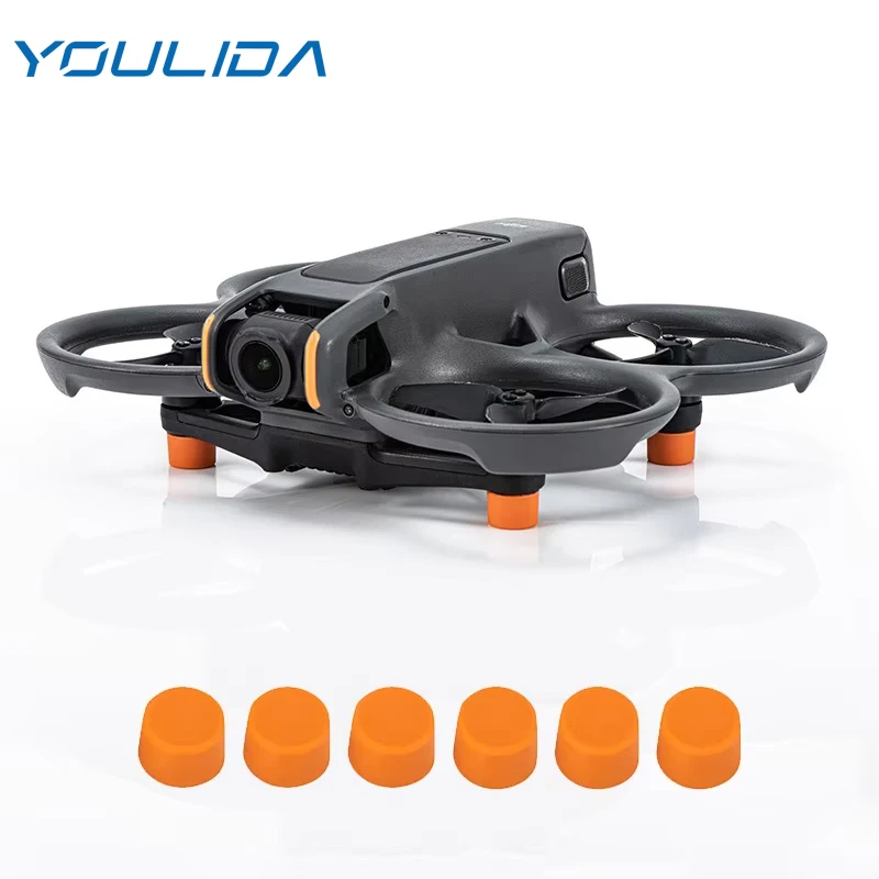 Avata 2 Foot Pads For DJI Avata 2 Accessories Shock-absorbing Takeoff Drone Protector Silicone Landing Damping Protective Ball