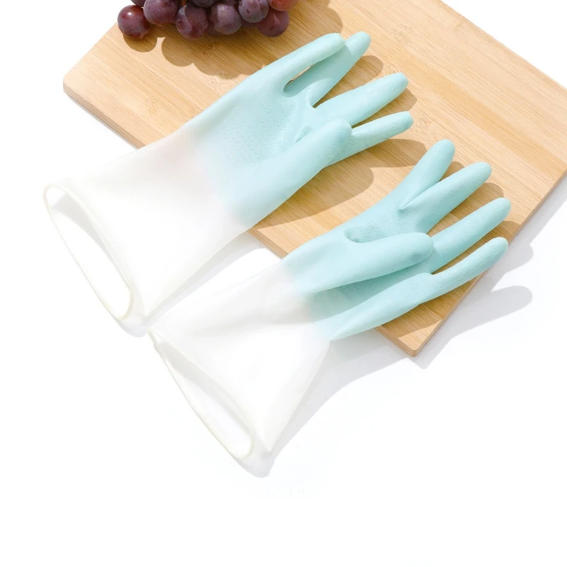 2723 Dish Washing Gloves Household Dishwashing Gloves Rubber Gloves For Kitchen Washing Clothes Cleaning Gloves For Clean Dishes