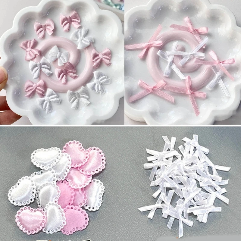 10Pcs 3D น่ารักเรซิ่น Charm Photocard ผู้ถือวัสดุ Crosses ลูกปัดบรรจุภัณฑ์ DIY Dropsale