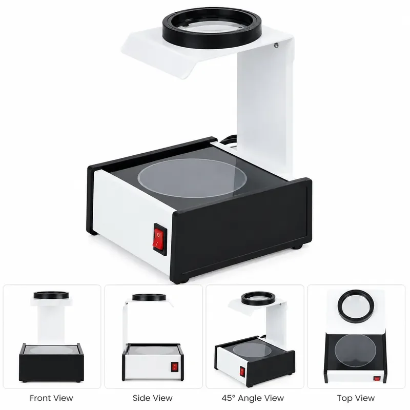110V/220V Multi-Focus Progressive Lens Tester Mark Reader Portable Lens Testing Machine Eyewear Testing Equipment Cp-29B