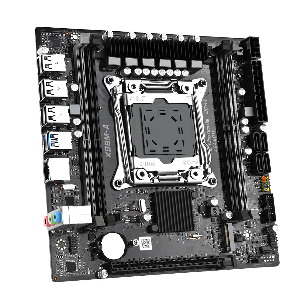 XSJnewwold X9 LGA2011-3 Kit Micro Atx X 99 con 2680 V4 + 16 GB DDR4 RAM Combo Placa Mae Kit di montaggio per ufficio xeon USB 3.0