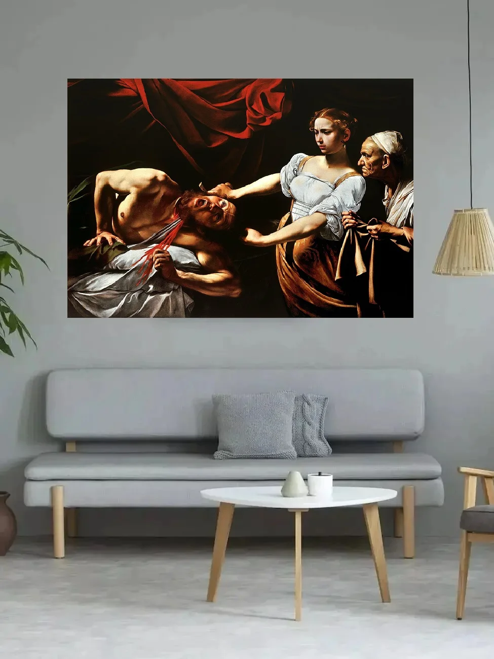 Caravaggio Judith Beheading Holofernes Giclee Poster, Canvas Painting, Wall Art Prints, Picture for Living Room, Home Decor