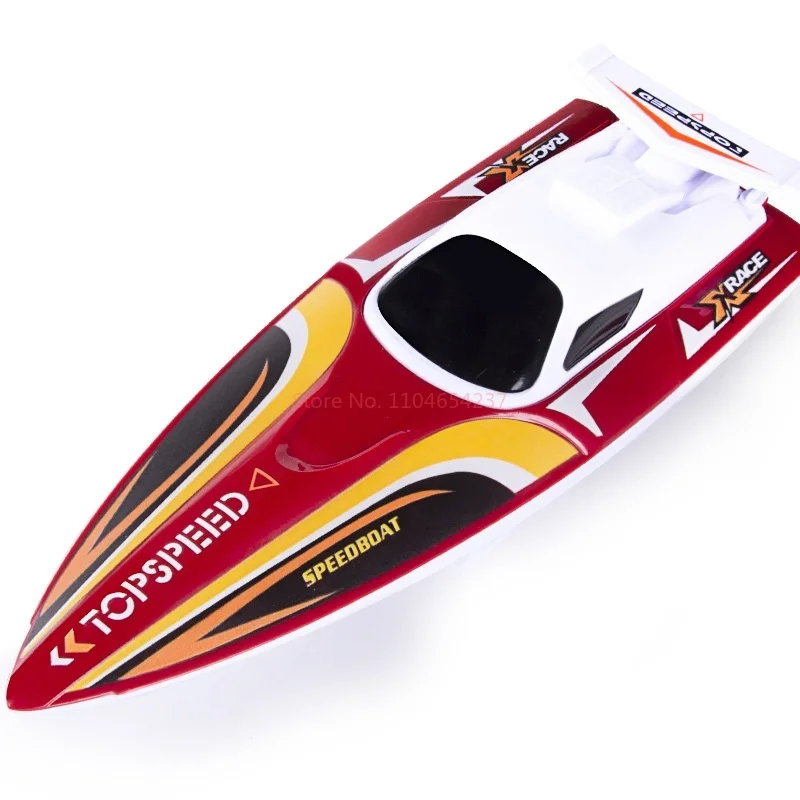 2.4g Children'S High-Speed Remote Control Toy Boat Fast Boat Water Play Children'S Electric Boat Warship Yacht Toy Boat DIY Gift