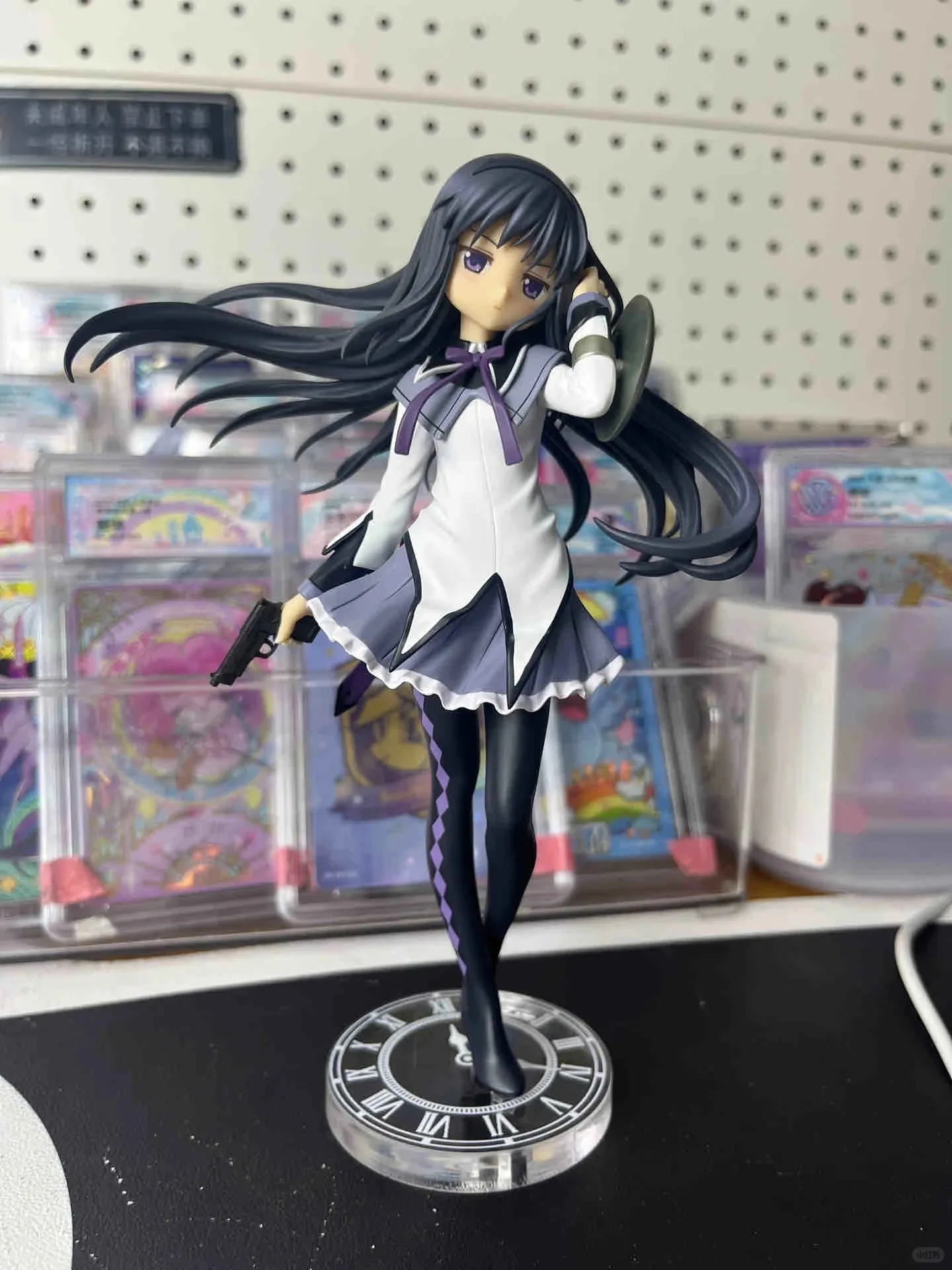 Genuine Gsc Pop Puella Magi Madoka Magica Akemi Homura Anime Action Figure Model Desktop Collection Ornament Display Toy