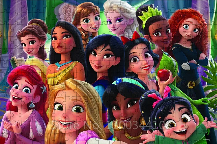 Disney-Puzzle Inspiration Rosa de Wreck-It Ralph pour Enfant et Adulte, Jouet Décontracté, 300/500/1000 Pièces