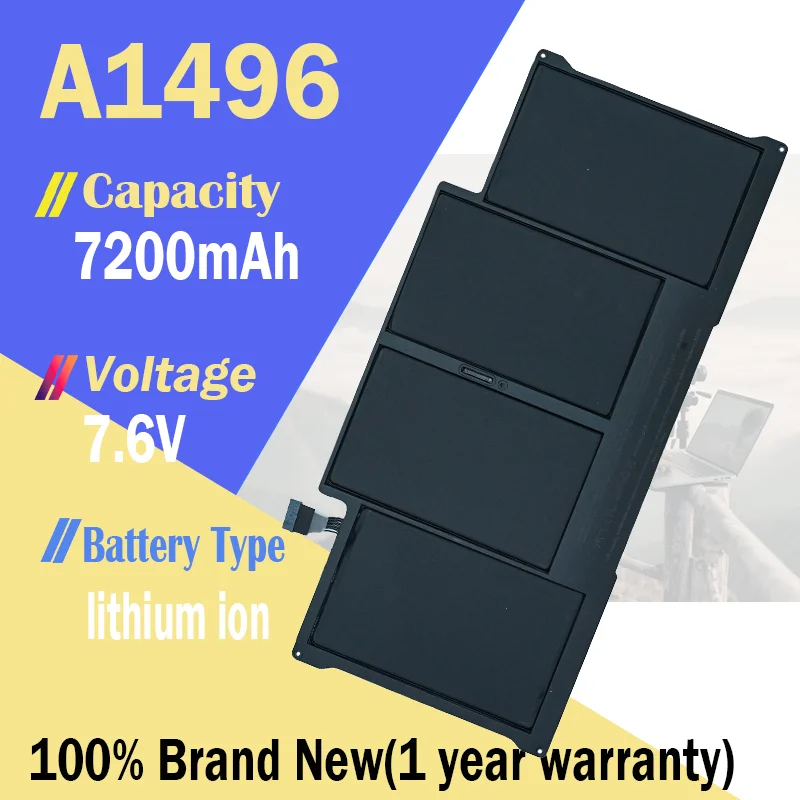 A1496 A1405 Аккумулятор для ноутбука Apple MacBook Air 13 дюймов A1466 A1377 2012/2013/2014/2015/2017 MC965LL/A MD231LL/A MD226LL/A 7,6 В