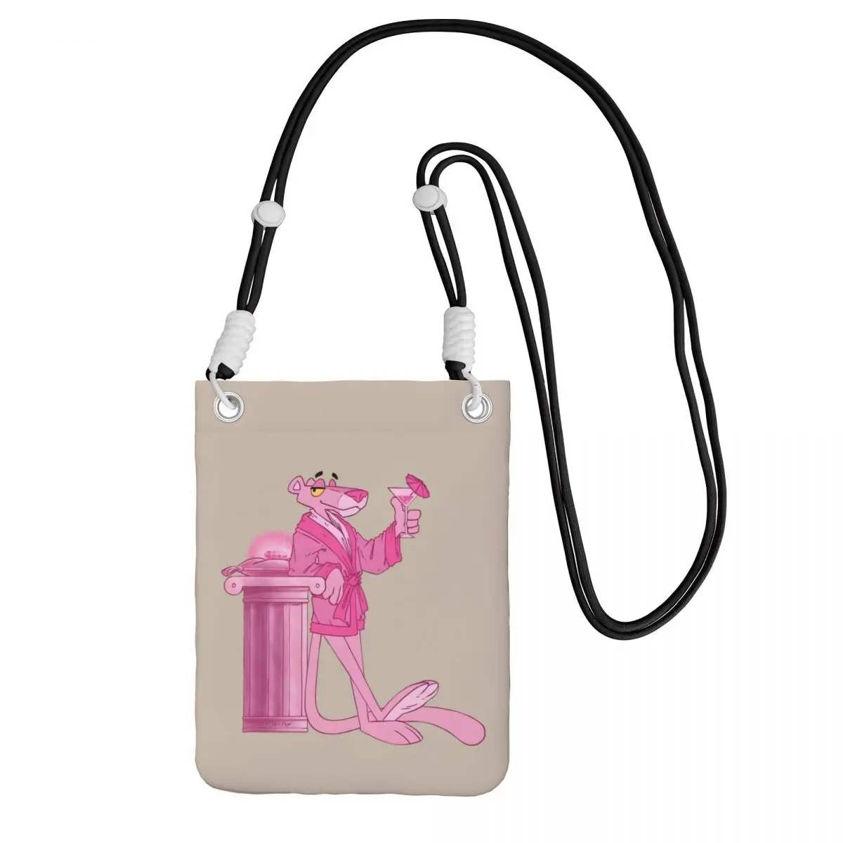 

Custom Casual P-Panthered Mobile Phone Bag Men Women Cartoons Shoulder Crossbody Bag City Walk Adjustable Length