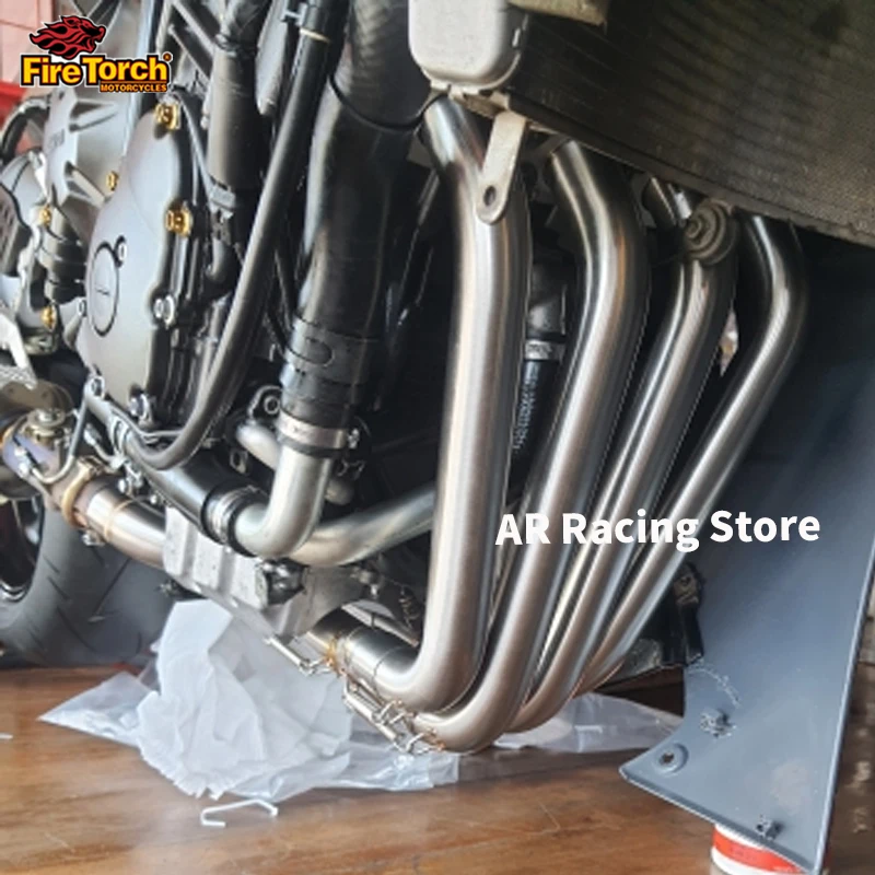 Slip For Yamaha YZF R6 2017 2018 2019 2020 Full System Motorcycle Exhaust Escape Moto Front Link Pipe Connect Original Muffler