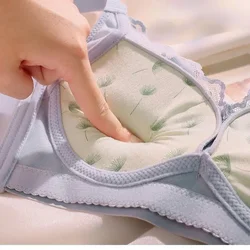 2024 New Thickened 4cm Push Up Bra for Small Chest Women Adjustable Straps Gathered Underwire Free Wireless Comfort Bra